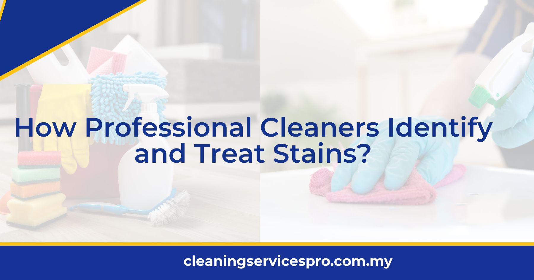 How Professional Cleaners Identify and Treat Stains?